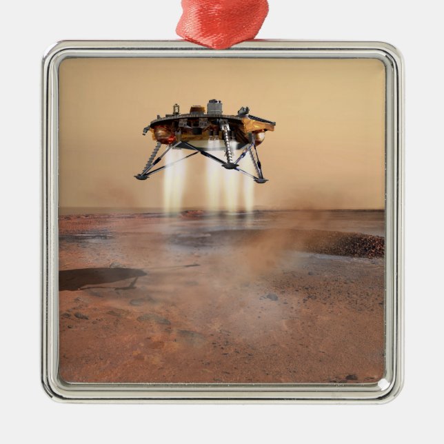 Phoenix Mars Lander Metal Ornament (Front)