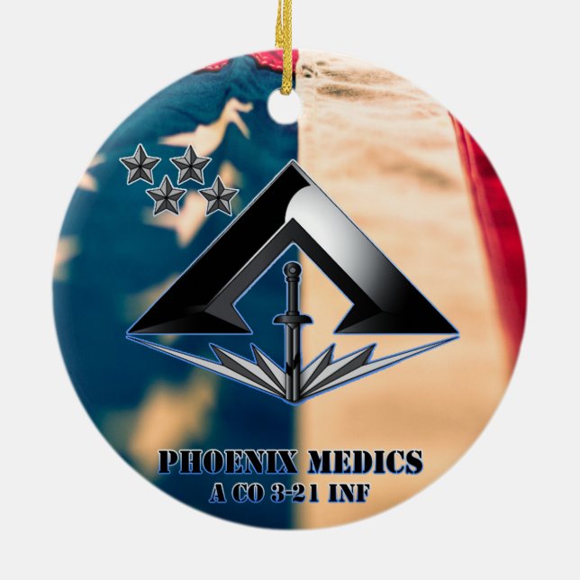 Phoenix medics ceramic ornament (Back)