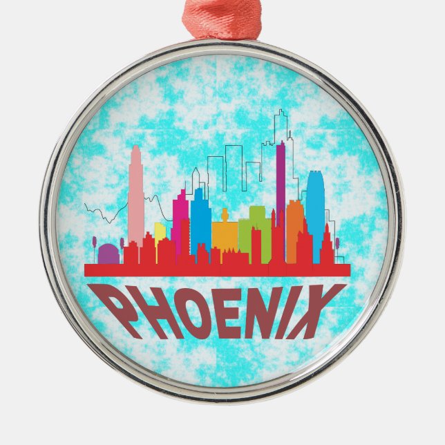 Phoenix Metal Ornament (Front)