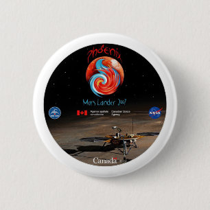 Phoenix Mission Patch CSA 2 Inch Round Button