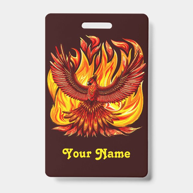 Phoenix mythological immortal Creature Badge (Front)