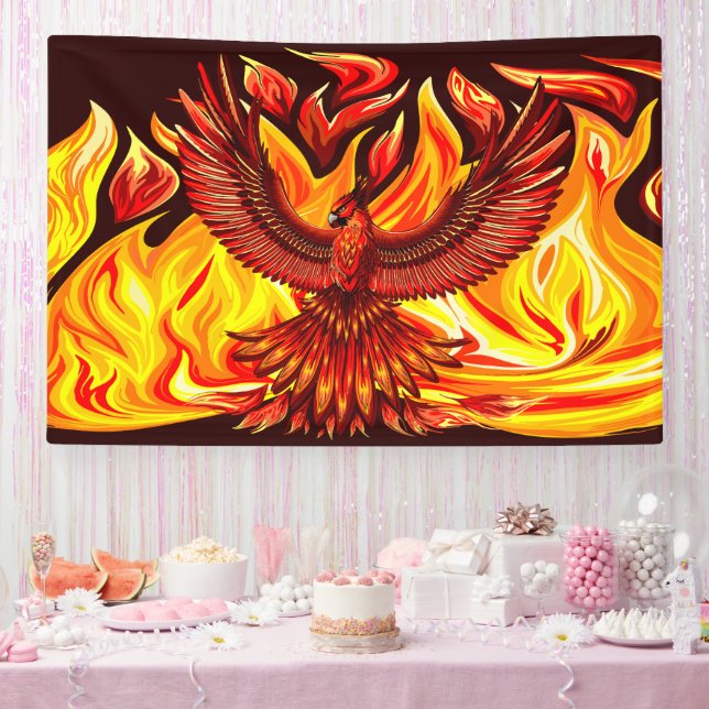Phoenix mythological immortal Creature Banner (Party)