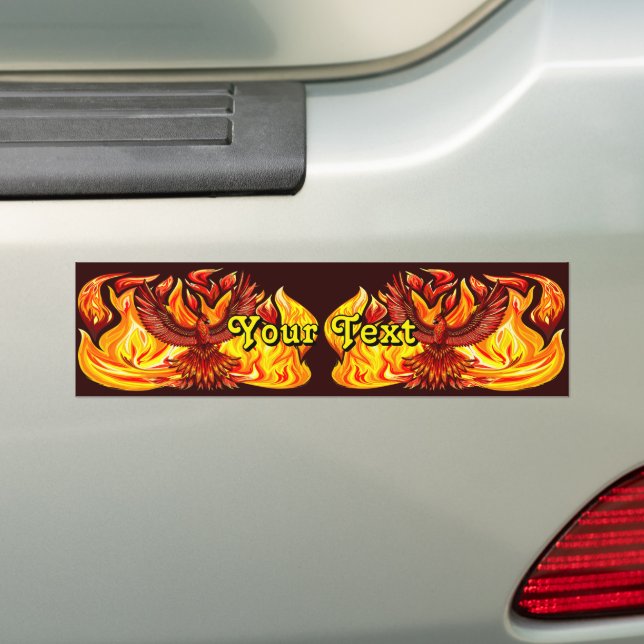 Phoenix mythological immortal Creature Bumper Sticker (On Car)