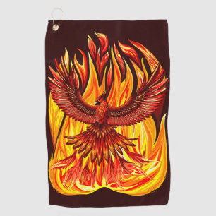 Phoenix mythological immortal Creature Golf Towel