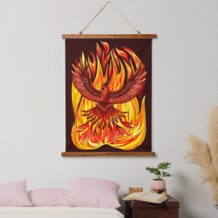 Phoenix mythological immortal Creature Hanging Tapestry