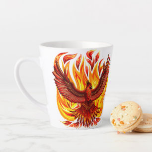 Phoenix mythological immortal Creature Latte Mug