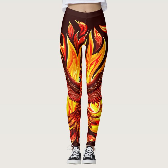 Phoenix mythological immortal Creature Leggings (Front)