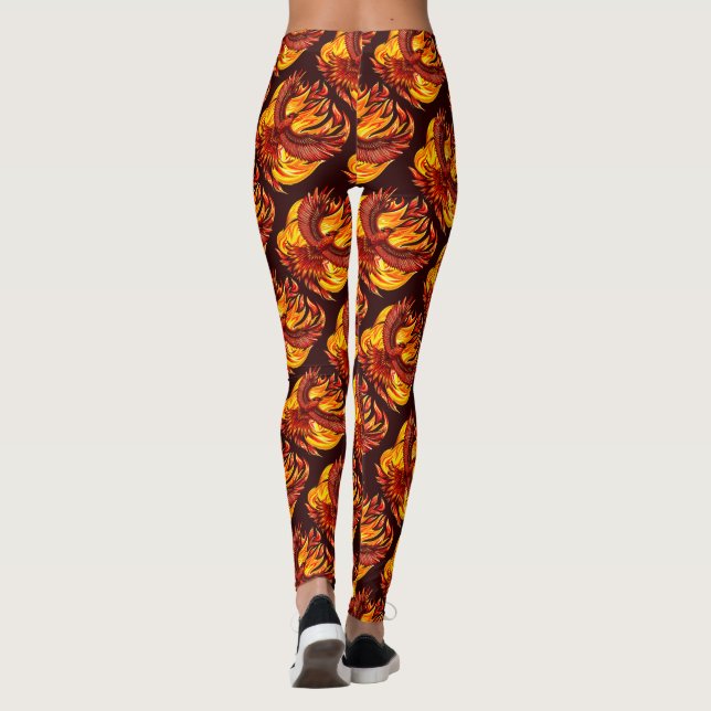 Phoenix mythological immortal Creature Leggings (Back)