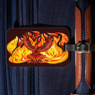 Phoenix mythological immortal Creature Luggage Tag