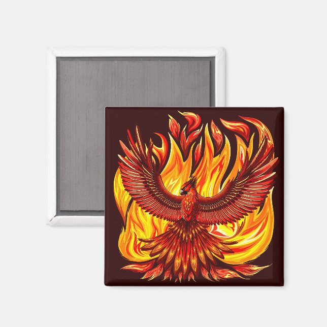 Phoenix mythological immortal Creature Magnet (Front/Back)