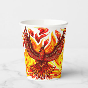 Phoenix mythological immortal Creature Paper Cups