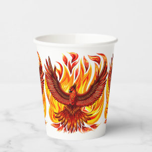 Phoenix mythological immortal Creature Paper Cups