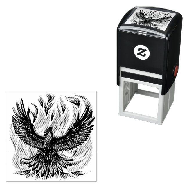 Phoenix mythological immortal Creature Self-inking Stamp (In Situ)