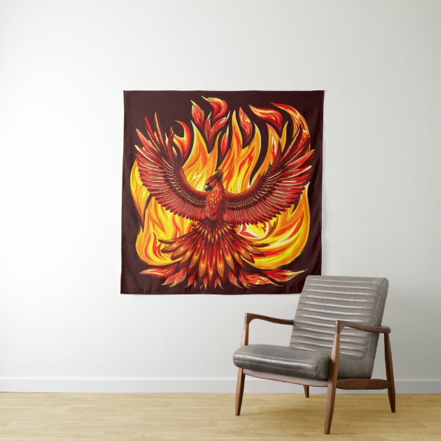 Phoenix mythological immortal Creature Tapestry (In Situ)