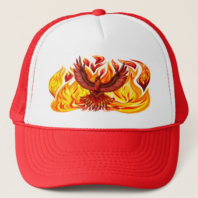 Phoenix mythological immortal Creature Trucker Hat (Front)
