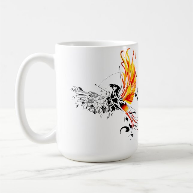 Phoenix - Never give up! Coffee Mug (Left)