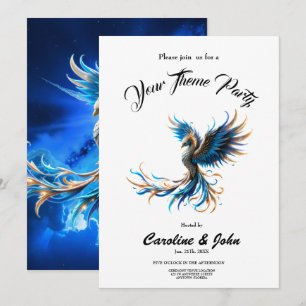 Phoenix of the Sapphire Dawn  Invitation