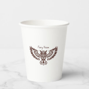 Phoenix Owl – Fiery Vision Paper Cups