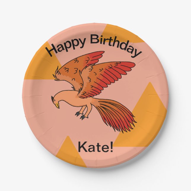 Phoenix Paper Plate (Front)