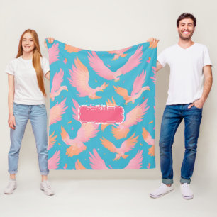 Phoenix Pastel Colourful Personalized Pattern Fleece Blanket