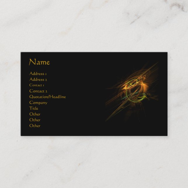 Phoenix Profile/Business Card (Front)