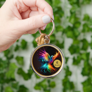 Phoenix Recovery Milestone Gift  Keychain