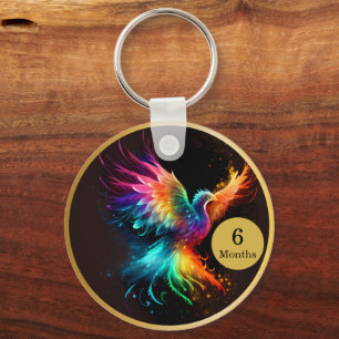 Phoenix Recovery Milestone Gift  Keychain