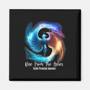 Phoenix Rise From The Ashes Suicide Prevention Awa Magnet