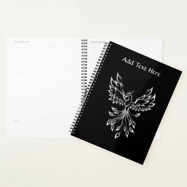 Phoenix Rises on Black Planner (Display)