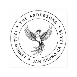 Phoenix Rising Address Stamp