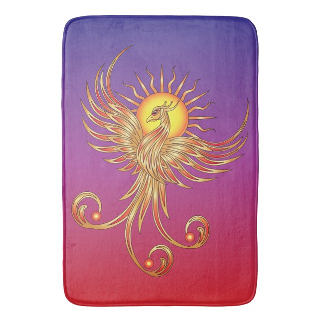 Phoenix Rising Bath Mat (Front Vertical)