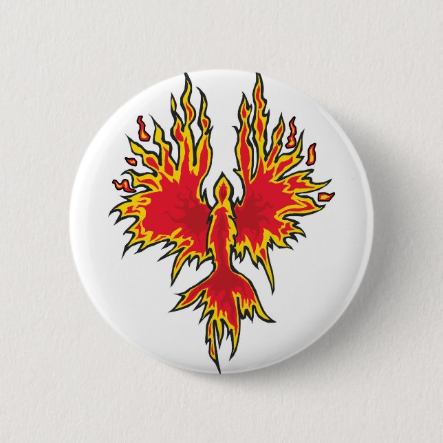 Phoenix Rising Button (Front)