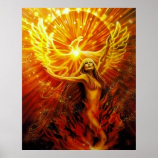 Phoenix Rising by Lisa Iris Poster