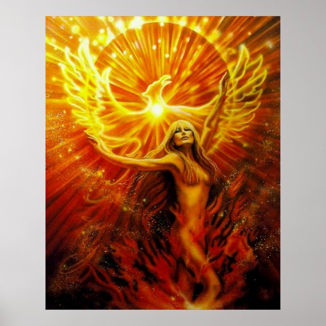Phoenix Rising by Lisa Iris Poster (Front)