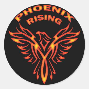 PHOENIX RISING CLASSIC ROUND STICKER