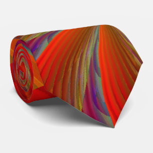 Phoenix Rising cool modern red abstract art Tie