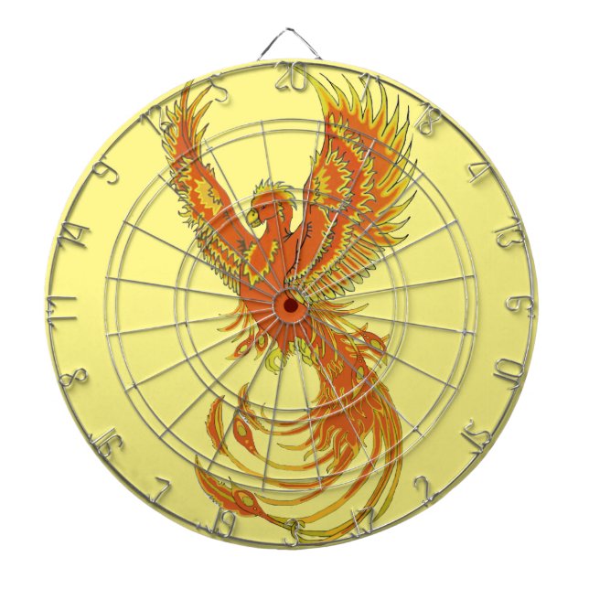 Phoenix Rising Dart Board (Front)