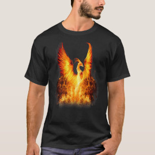 Phoenix Rising From Ashes Resurrection On The Back T-Shirt