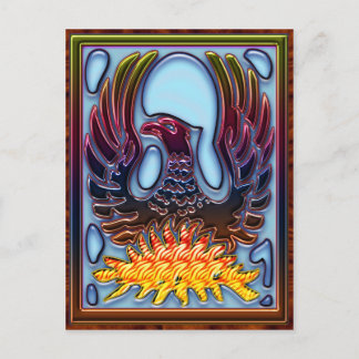 Phoenix Rising From Fire & Ashes Postcard