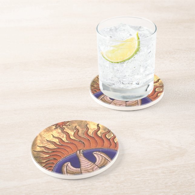 Phoenix Rising from the Ashes Coaster (Side)