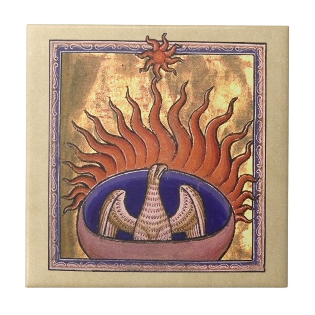 Phoenix Rising from the Ashes Tile (Front)