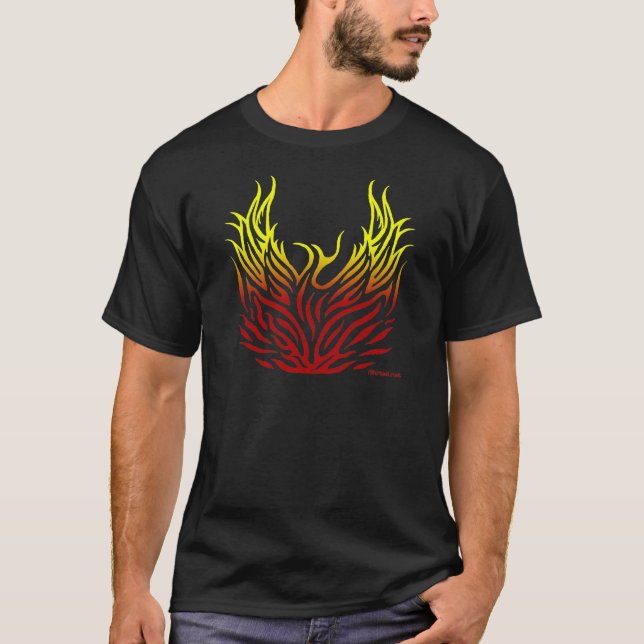 Phoenix Rising from the Flames T-Shirt (Front)
