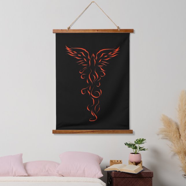 Phoenix Rising Hanging Tapestry (Bedroom)