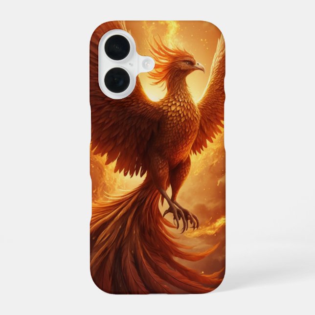 Phoenix Rising iPhone 16 Case (Back)