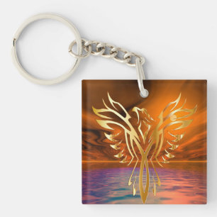 Phoenix Rising Keychain