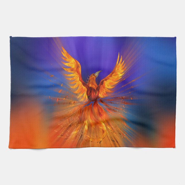 Phoenix Rising Kitchen Towel (Horizontal)