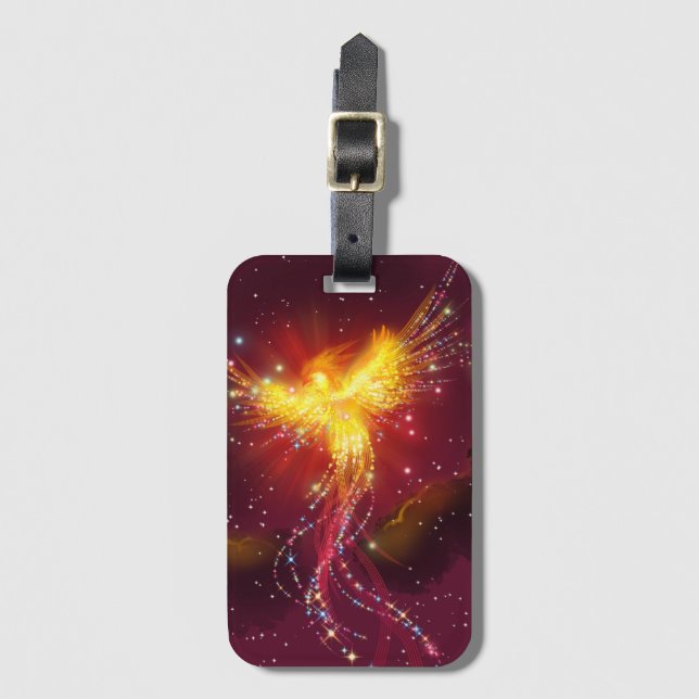 Phoenix Rising Luggage Tag (Front Vertical)