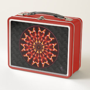Phoenix Rising Metal Lunch Box
