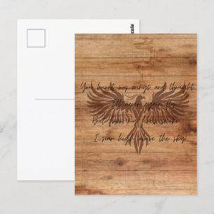 Phoenix Rising Motivation Postcard
