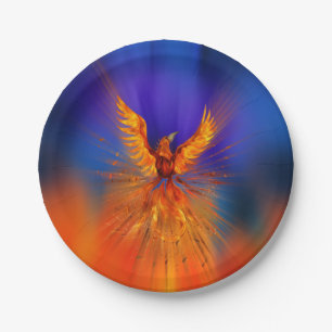 Phoenix Rising Paper Plate